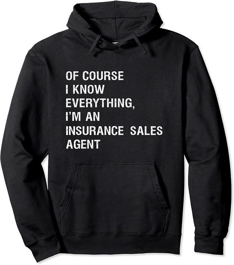 Sarcastic Insurance Sales Agent Funny Saying Pullover Hoodie