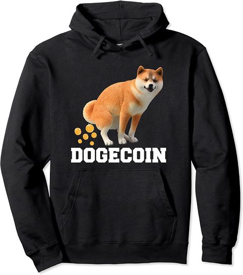 Dogecoin Cute Shiba Dog Money Cryptocurrency Trader Pullover Hoodie