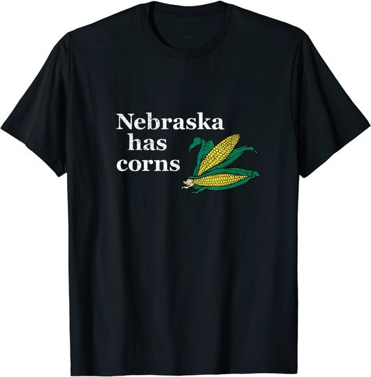 Nebraska Has Corns Funny Farming Vintage T-Shirt
