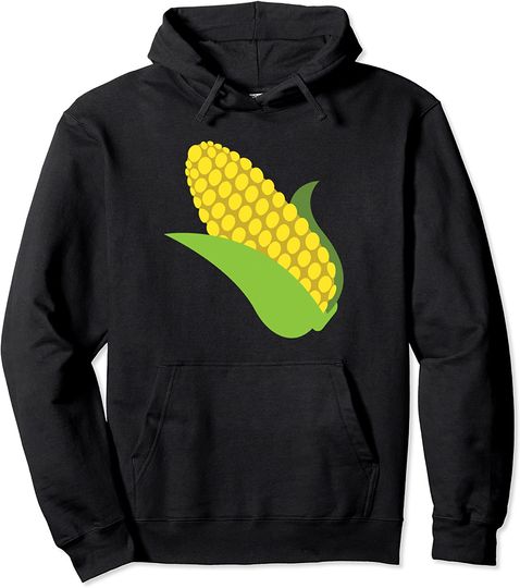 Corn on the Cob Buttery Yellow Kernels Pullover Hoodie