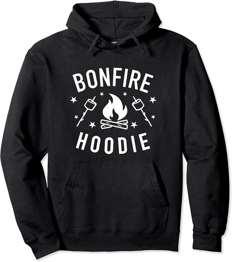 Bonfire Camping Matching Outdoor Trips with Friends Family Pullover Hoodie