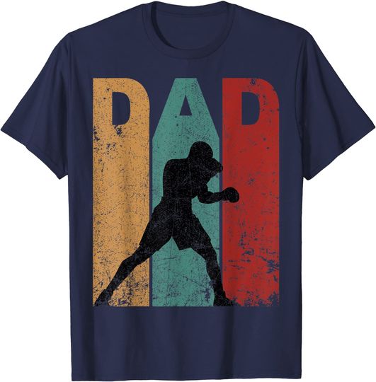 Vintage Boxing Dad Fathers Day Gift Ideas Boxing Player T-Shirt