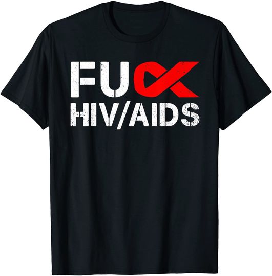 HIV AIDS Awareness Red Ribbon World AIDS Day Fighter T-Shirt