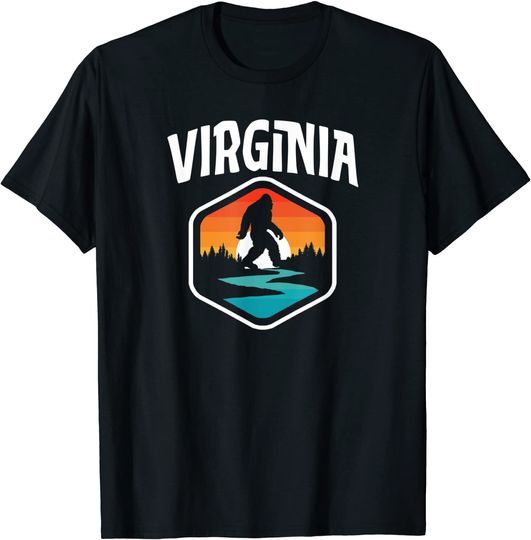 Virginia Vintage Bigfoot Outdoor & State Pride Nature T-Shirt