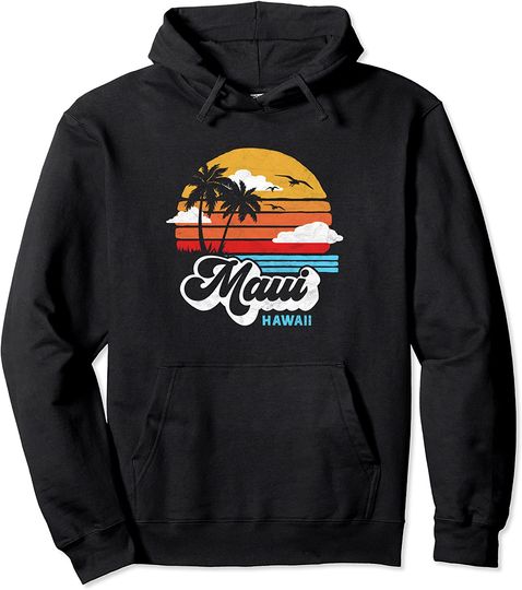 Maui Beach Hawaii Vintage Hoodie