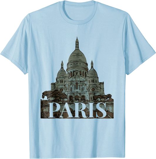 Paris France Sacre Coeur Sacred Heart T Shirt