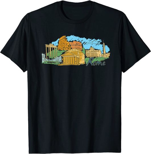 Rome Colosseum Pantheon T Shirt