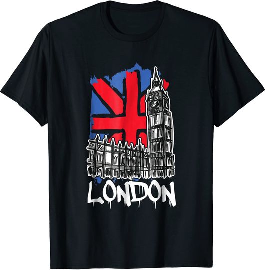 Vintage London England Westminster Palace Big Ben T-Shirt