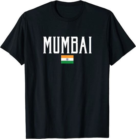Mumbai India Flag Vintage T-Shirt