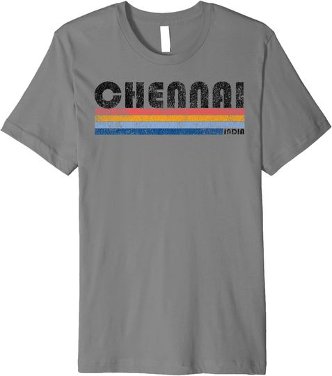 Vintage 1980s Style Chennai T Shirt