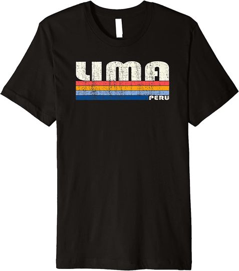 Vintage 70s 80s Style Lima Peru T Shirt