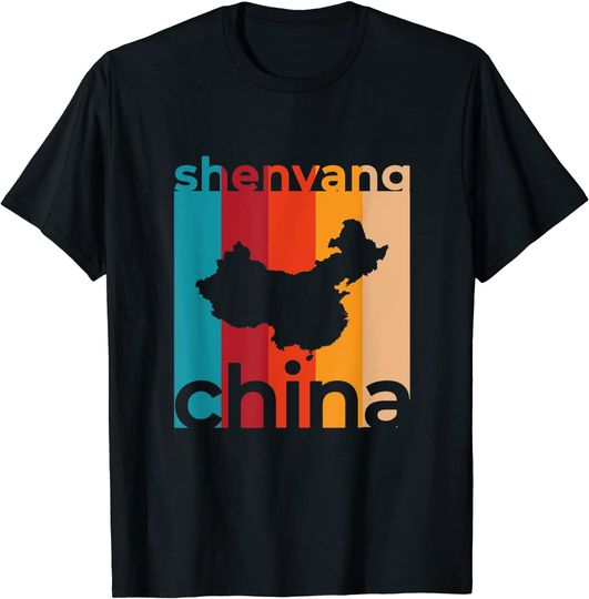Shenyang China Retro Cutout Souvenir Vintage T-Shirt