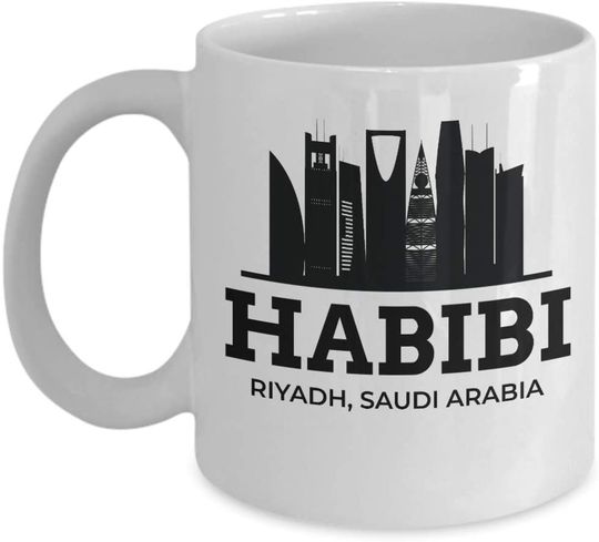 Riyadh Coffee Mug Habibi Love Saudi Arabia Souvenir Gift