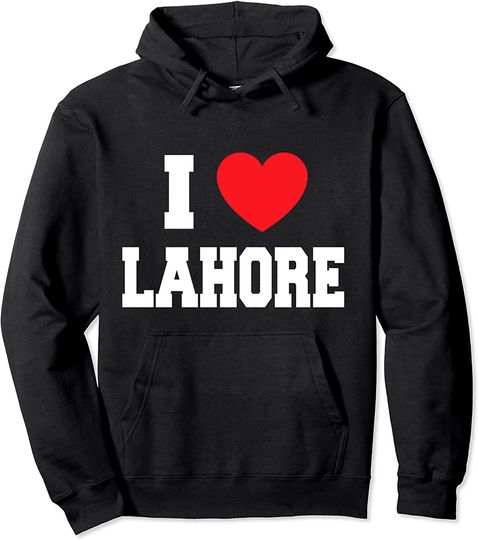 I Love Lahore Pullover Hoodie