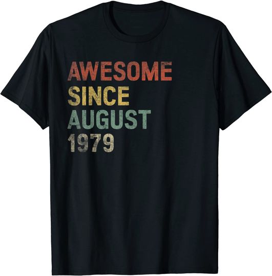 42 Years Old Awesome Since August 1979 T Shirt
