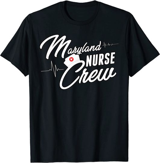 Maryland Nurse USA State Pride T Shirt