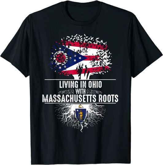 Ohio Home Massachusetts Roots State T Shirt