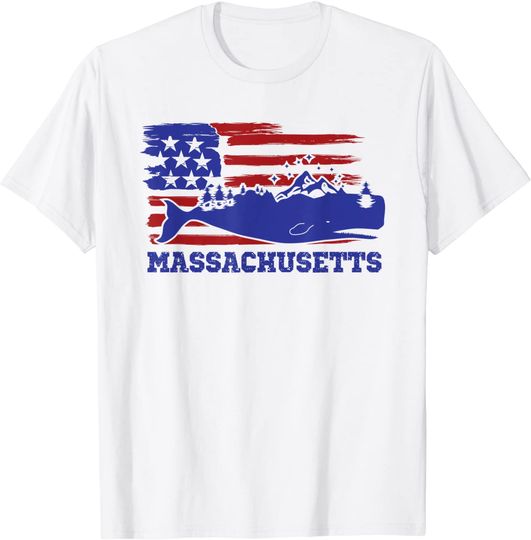 Massachusetts State USA T Shirt