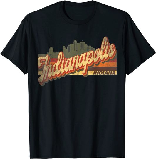 Indianapolis, Indiana Retro Vintage 70s 80s T-Shirt