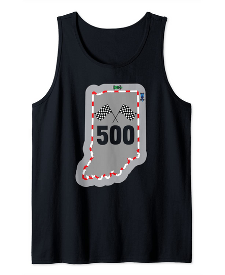 Indianapolis Indiana State 500 Racing Gift Idea Tank Top