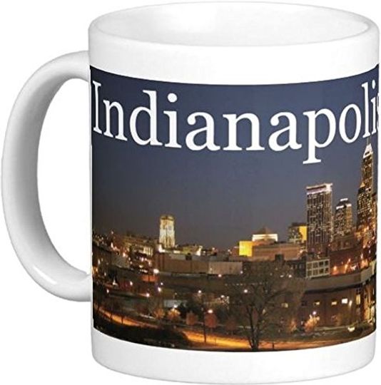 Indianapolis Skyline Ceramic Coffee Mug by Quick Mugs