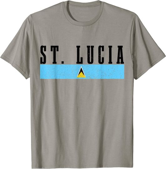 St. Lucia Flag Pride Caribbean Saint Lucia T-Shirt