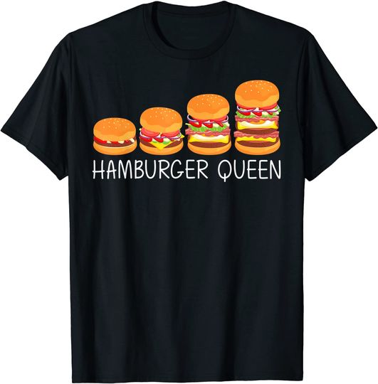Hamburger For Women Mom Cheeseburger Fast Food Burger T-Shirt