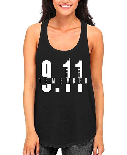 Remember 9/11-20th Anniversary NYC Twin Towers Women's Racerback Tank Top
