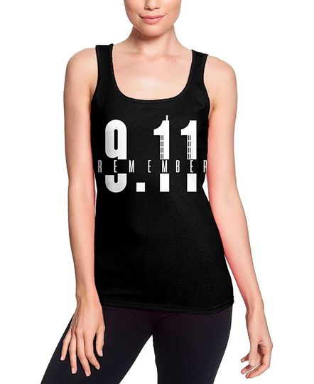 Remember 9/11-20th Anniversary NYC Twin Towers Junior's Tank Top