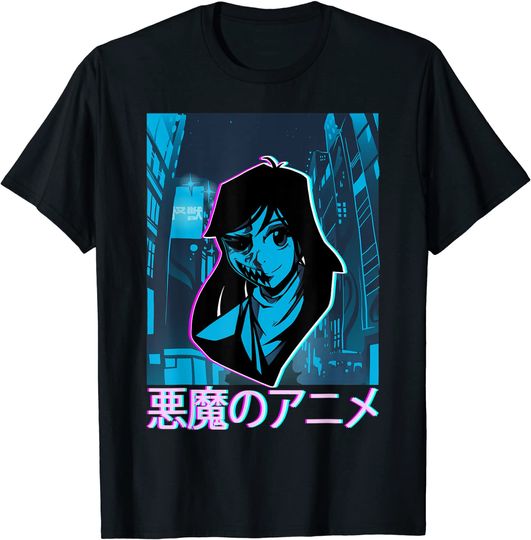 Pastel Goth Manga Vaporwave Girl Creepy Anime T-Shirt