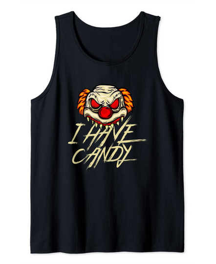 I Have Candy Clown Horror Graphic Tank Top