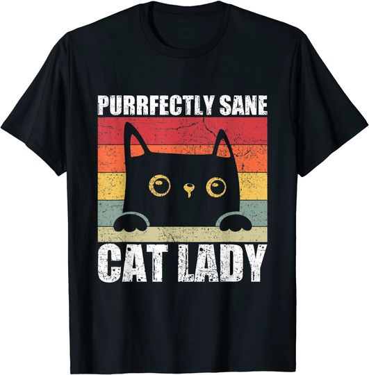 Purrfectly Sane Cat Lady T-Shirt