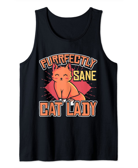 Purrfectly Sane Cat Lady Tank Top