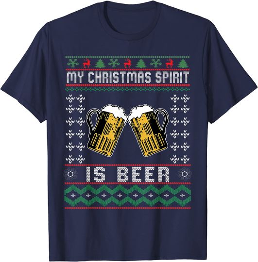 My Christmas Spirit Is Beer T-Shirt