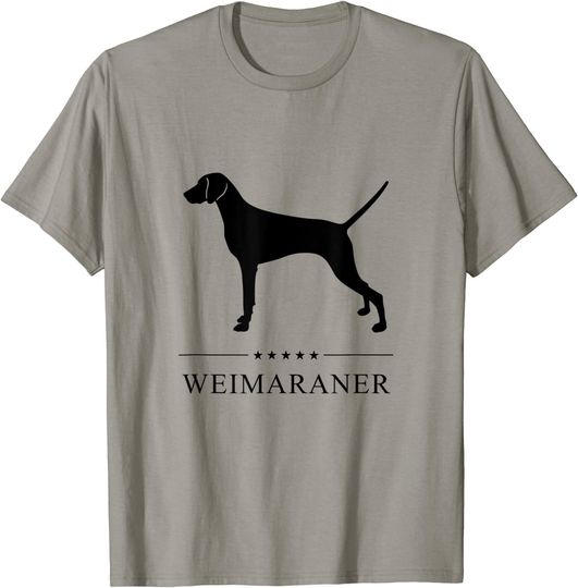 Weimaraner Black Silhouette T Shirt