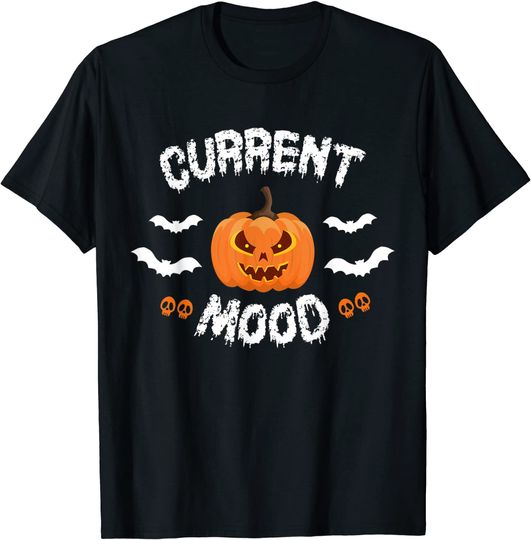 Current Mood Halloween Shirt, Pumpkin Shirt, Pumpkin Face T-Shirt