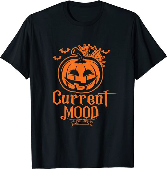 Current Mood Spooky Halloween Pumpkin 2021 T-Shirt