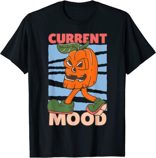 Funny Halloween Pumpkin Current Moods Halloween T-Shirt