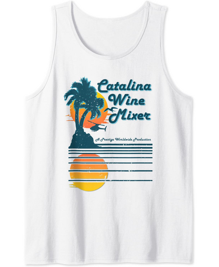 Mixer Catalina Wine Palm and beach shirt Tank Top