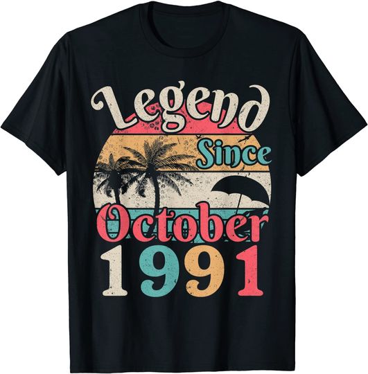 Vintage Legend Since October 1991 T-Shirt