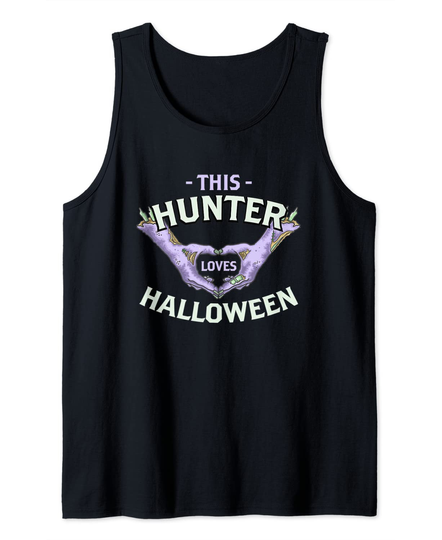 This Hunter Loves Halloween Hunting Zombie Hunt Corpse Scary Tank Top