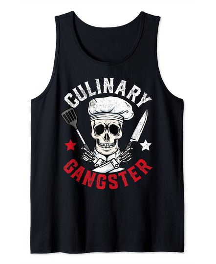 Chef Cook Culinary Gangster Tank Top