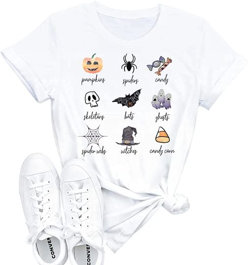 Fall Pumpkin Halloween Graphic T-Shirt