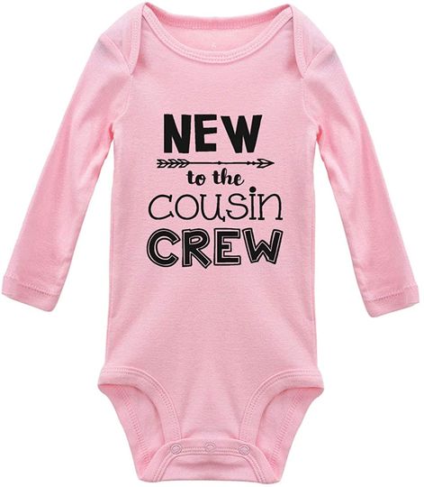 Baby New to The Cousin Crew Onesie Long Sleeve