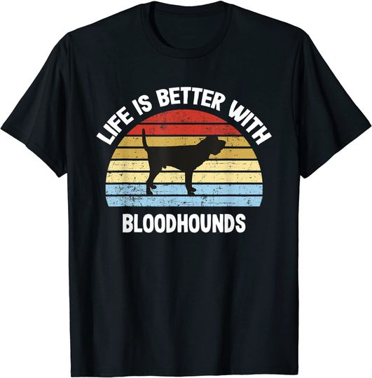 Retro Bloodhound Dog T-Shirt