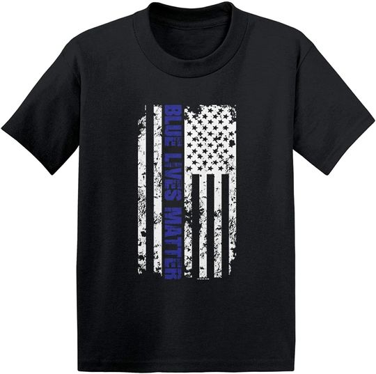 American Flag Blue Lives Matter Line Infant T-Shirt