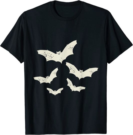 Flying Bats Creepy Gothic Costume Cool Animal Halloween T-Shirt