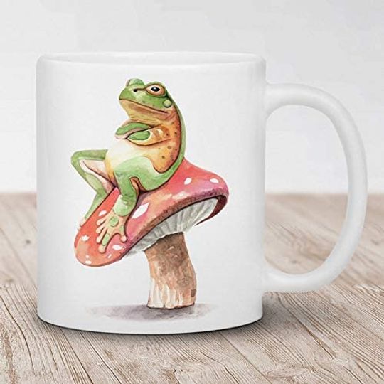 Mushroom Frog Coffee Mug