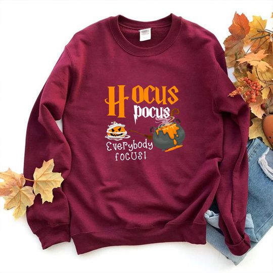 Hocus Pocus Everybody Focus Halloween Sweatshirt