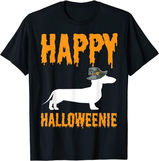 Happy Halloweiner Wiener Dog Costume Dachshund T-Shirt